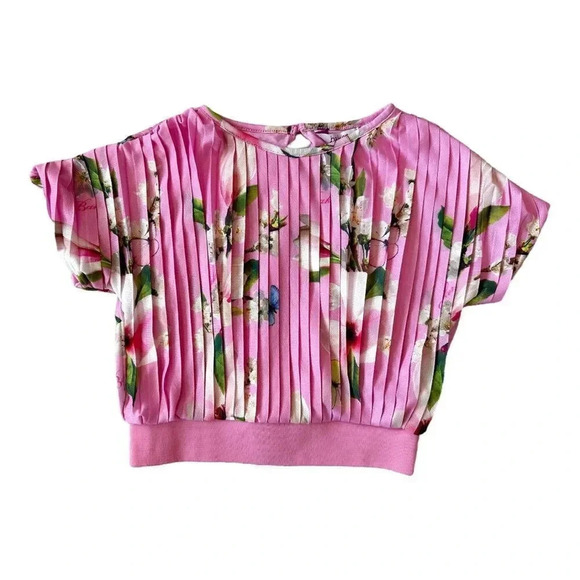 Ted Baker | Pleated Floral Blouse (4) 👚 - Picture 1 of 4